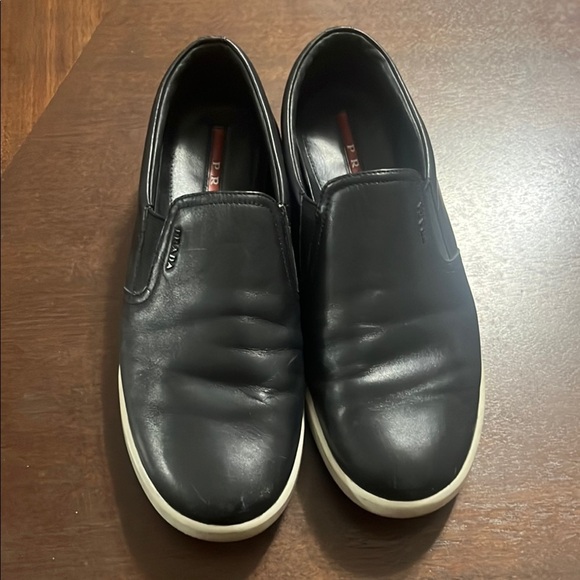 Prada Other - Prada Men's Black Slip-On Shoes